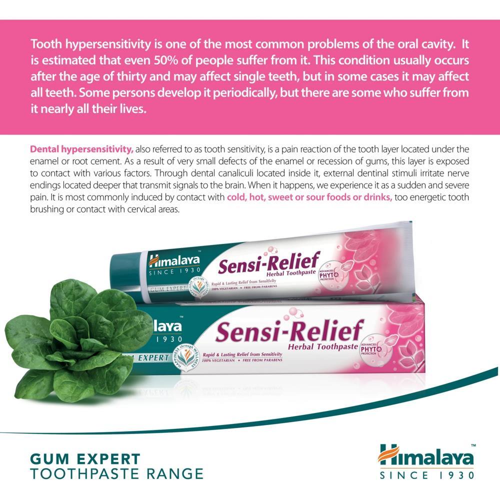 Pasta De Dentes Hermal Alívio Da Sensibilidade Himalaya 75 ML