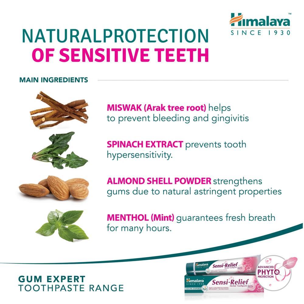 Pasta De Dentes Hermal Alívio Da Sensibilidade Himalaya 75 ML