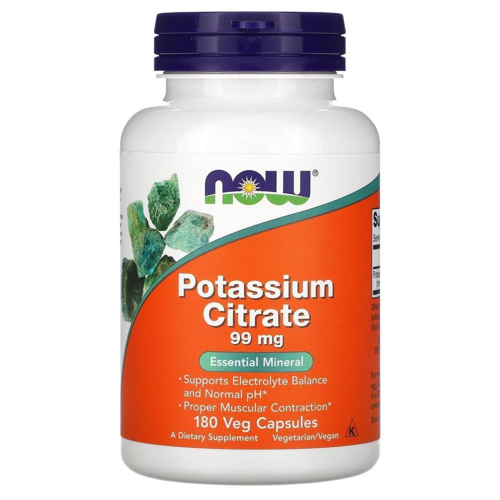 Potassium Citrate 99Mg Now Foods 180 Cápsulas