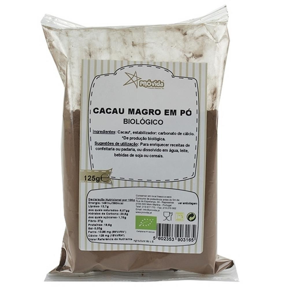 Cacau em Pó Magro Bio Próvida 125g