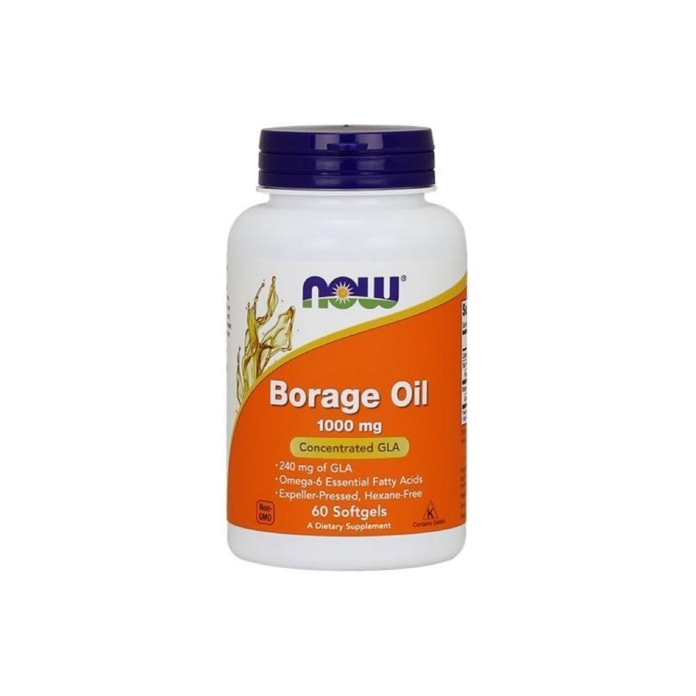 Now Borage Oil 1000Mg 60 Softgels
