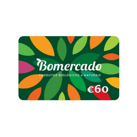 Cartão Presente 60 Euros Bomercado