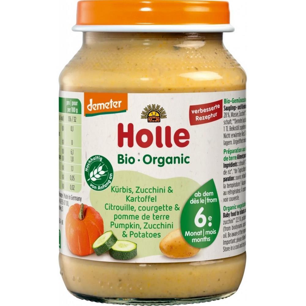 Holle Puré Batata Abób Curget 6M Boião 190g