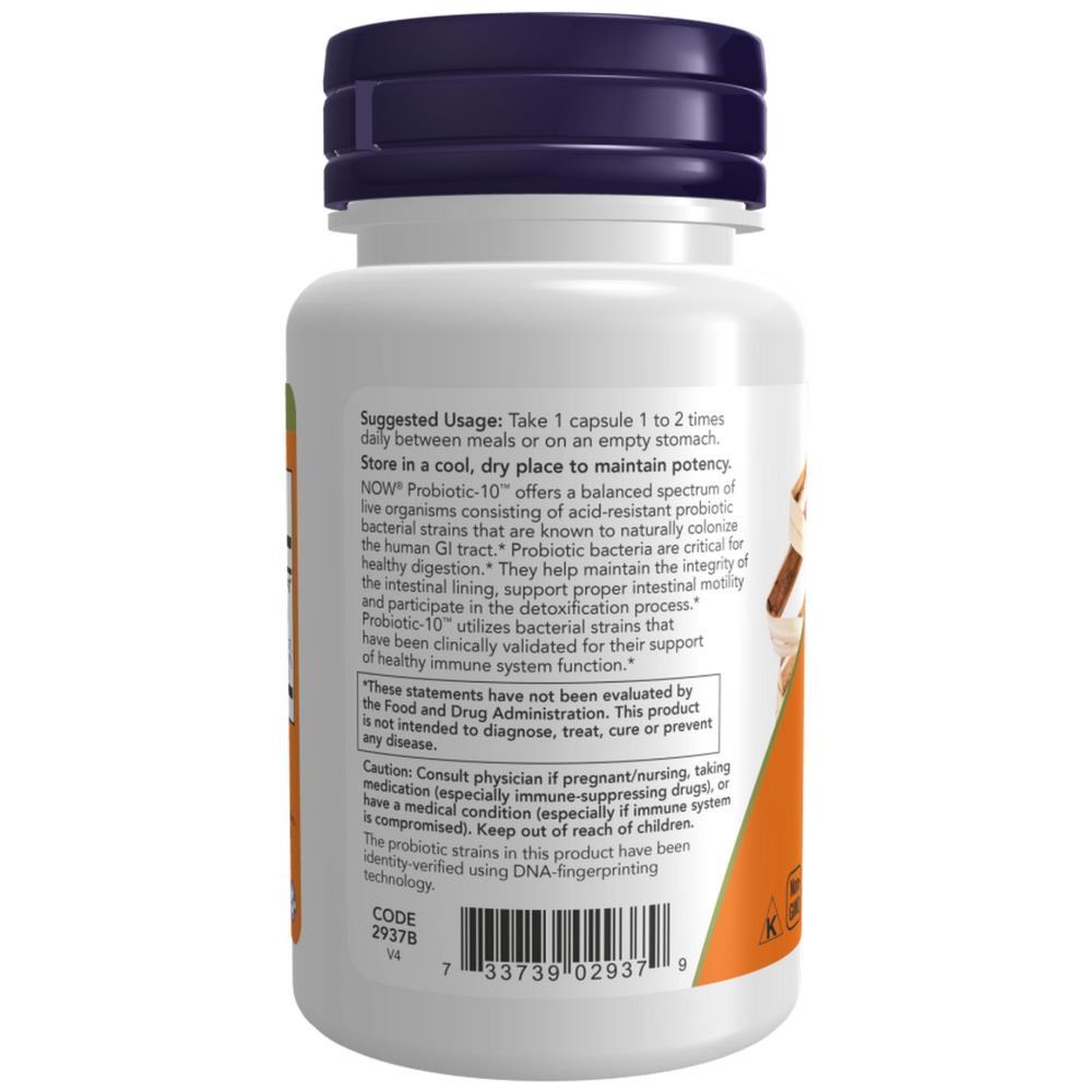 Probiotic-10 25 Billion Now Foods 30 Veg Cápsulas