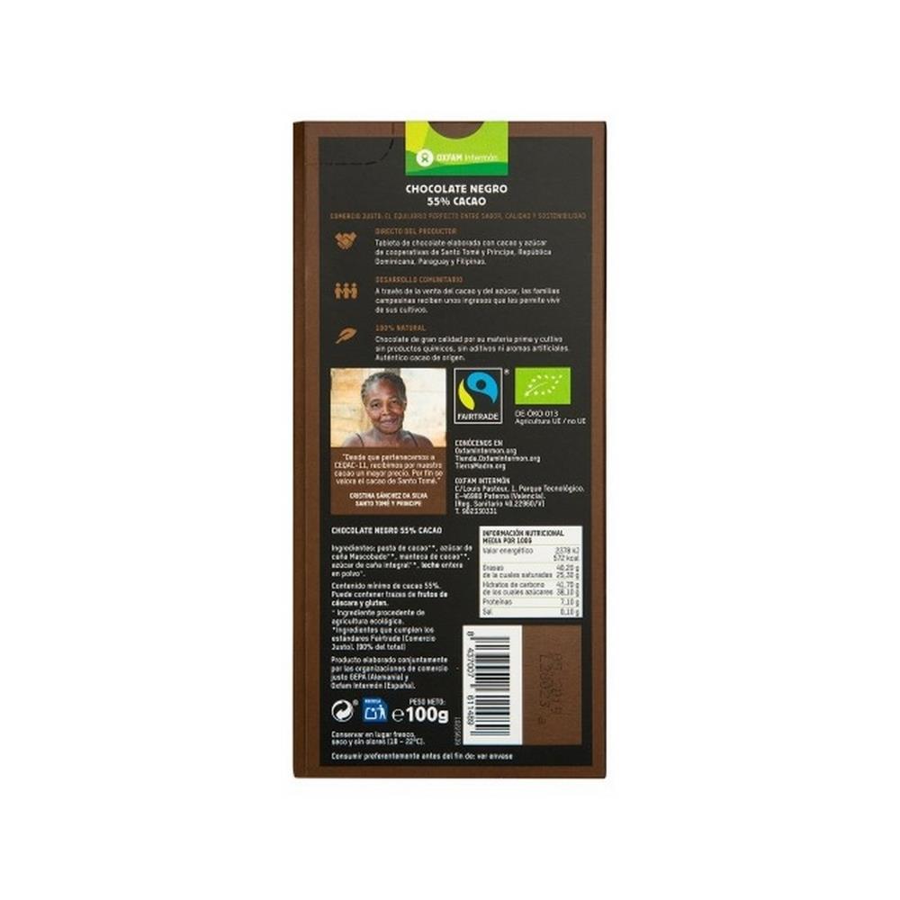 Chocolate Negro 55% Cacau Bio Tierra Madre 100g