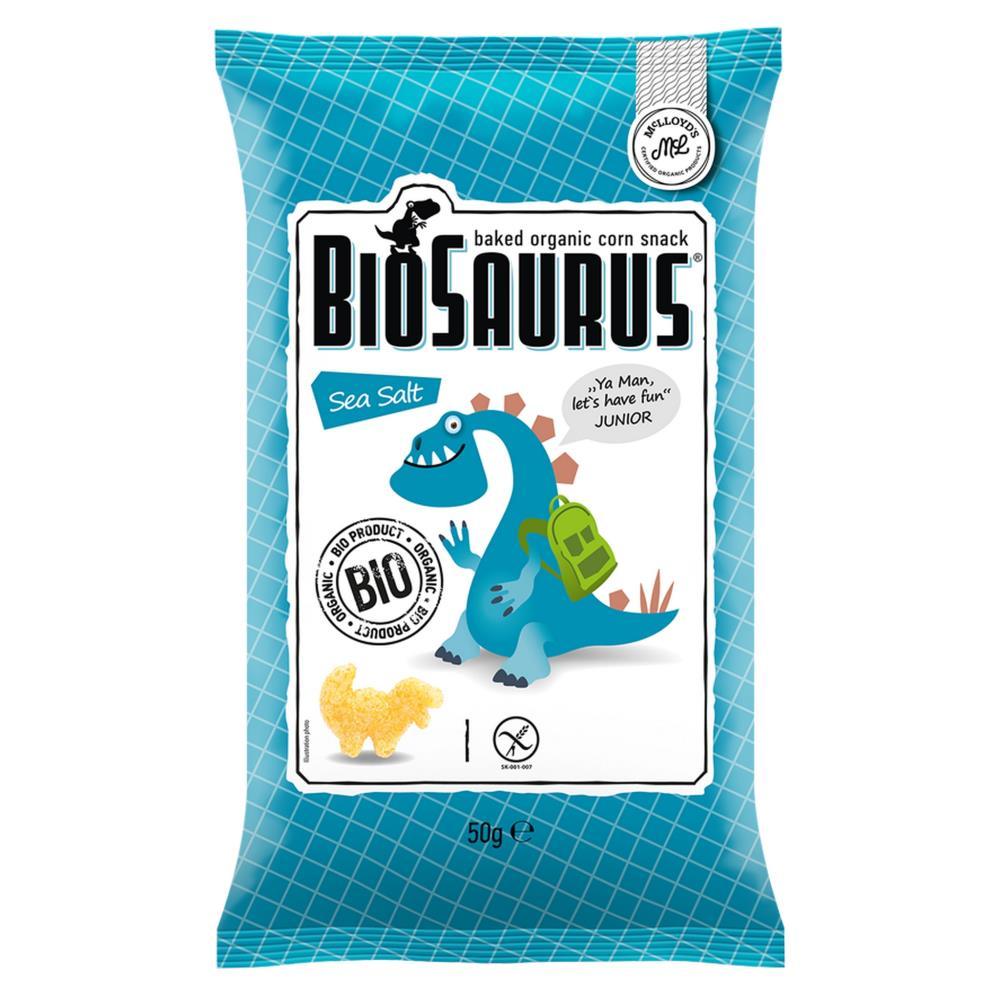 Snack de Milho Sal Marinho Bio Biosaurus 50g