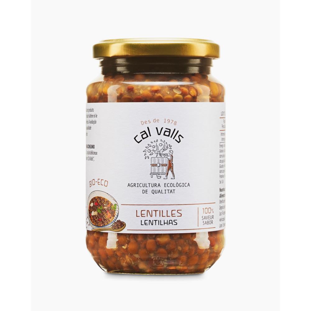 Lentilhas Castanhas Cozidas Bio Cal Valls 350g