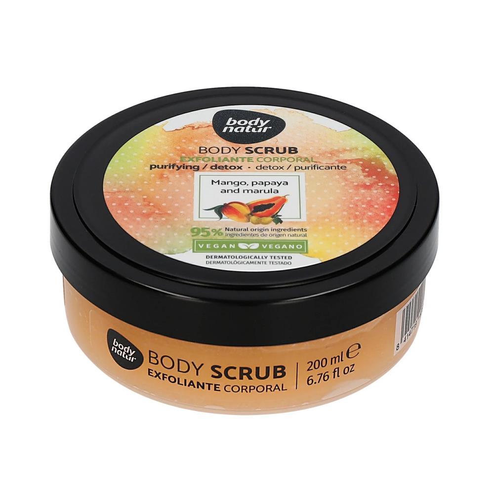 Detox Purifying Body Scrub with Mango, Papaya and Marula Body Natur 200ml