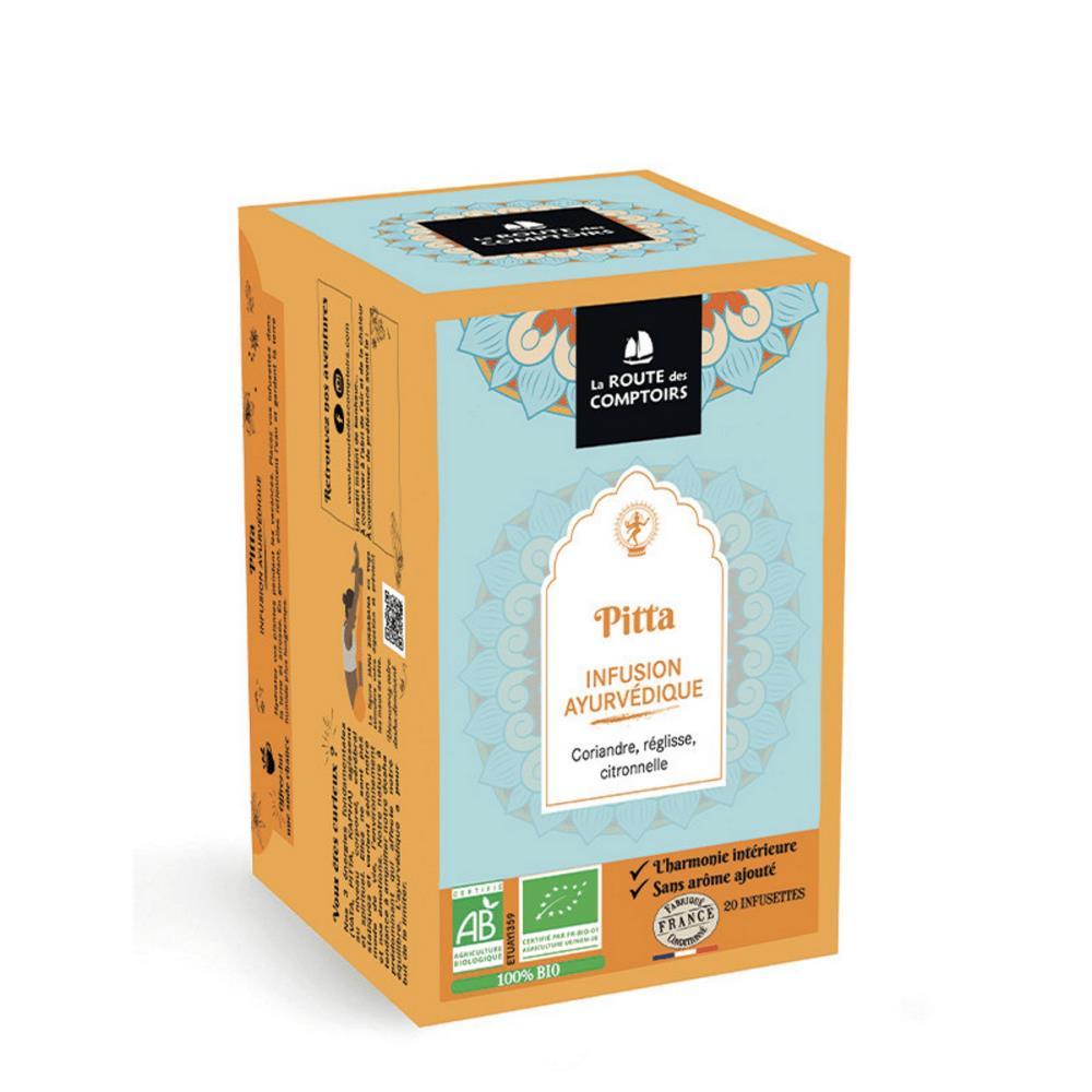 Infusion Ayurveda Pitta La route des comptoirs 20 capsules