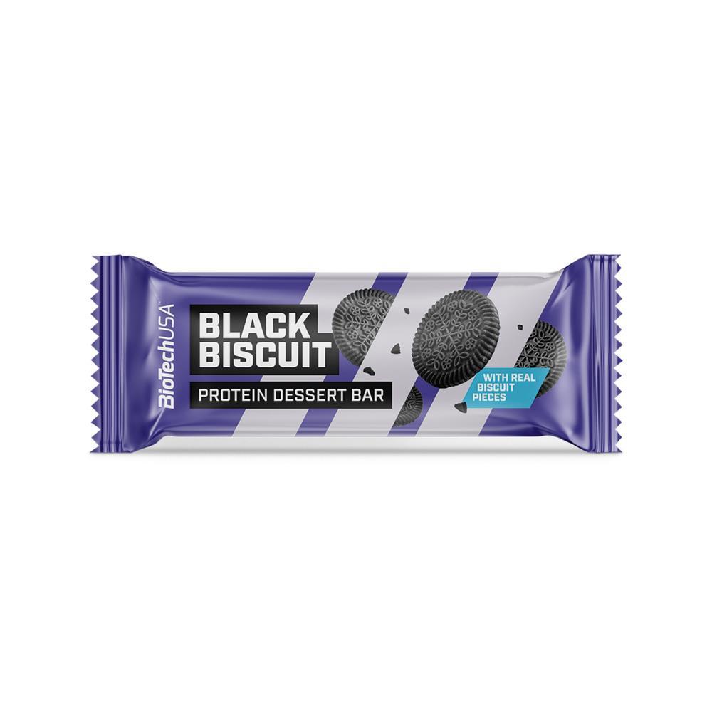 Protein Dessert Bar Black Biscuit BioTech USA 50g