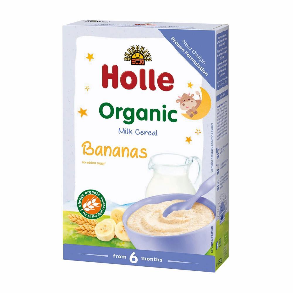 Holle Bio Papa Láctea De Cereais E Banana 6m 250g