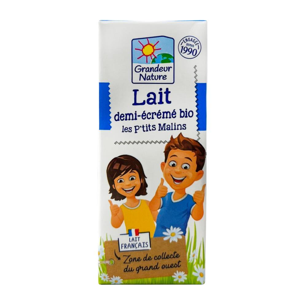 Bio Grandeur Nature Half Skimmed Cow's Milk 200ml