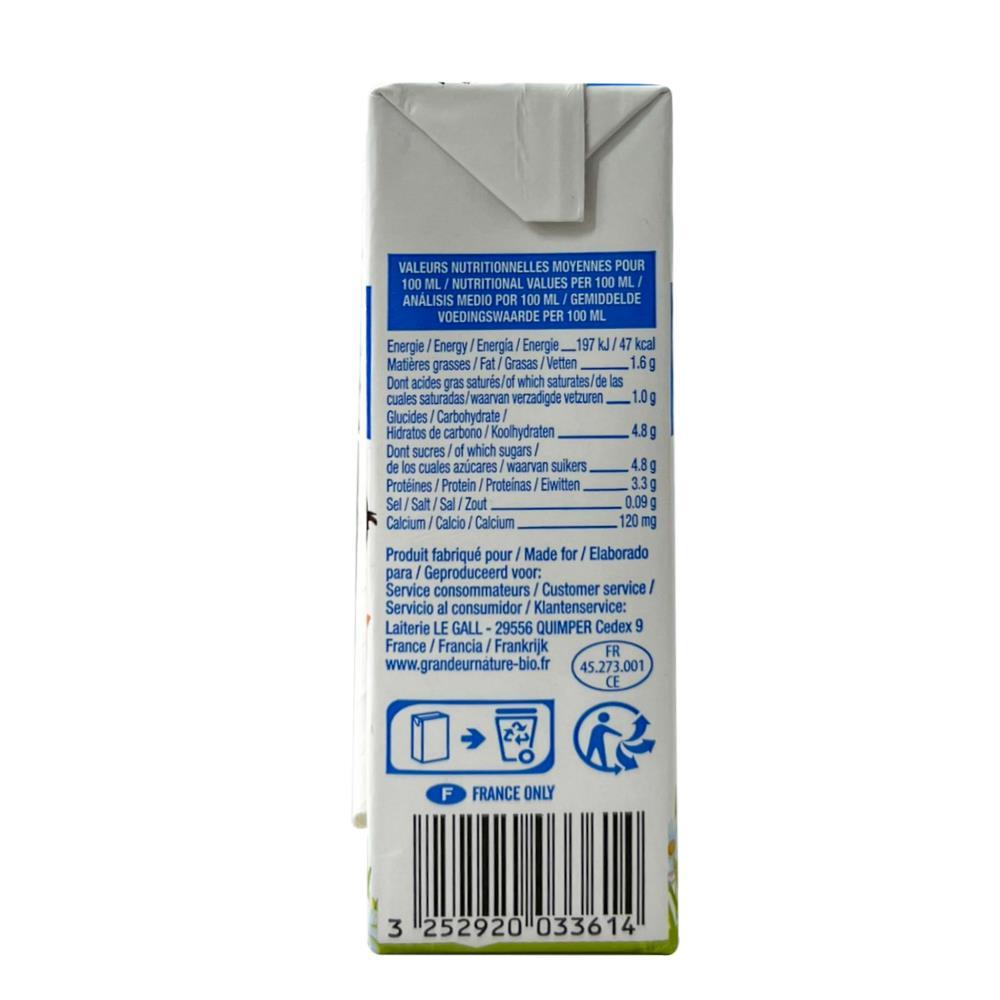 Bio Grandeur Nature Half Skimmed Cow's Milk 200ml