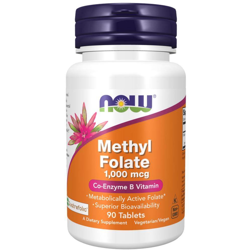 Methyl Folate 1000 mcg Now Foods 90 Tablets