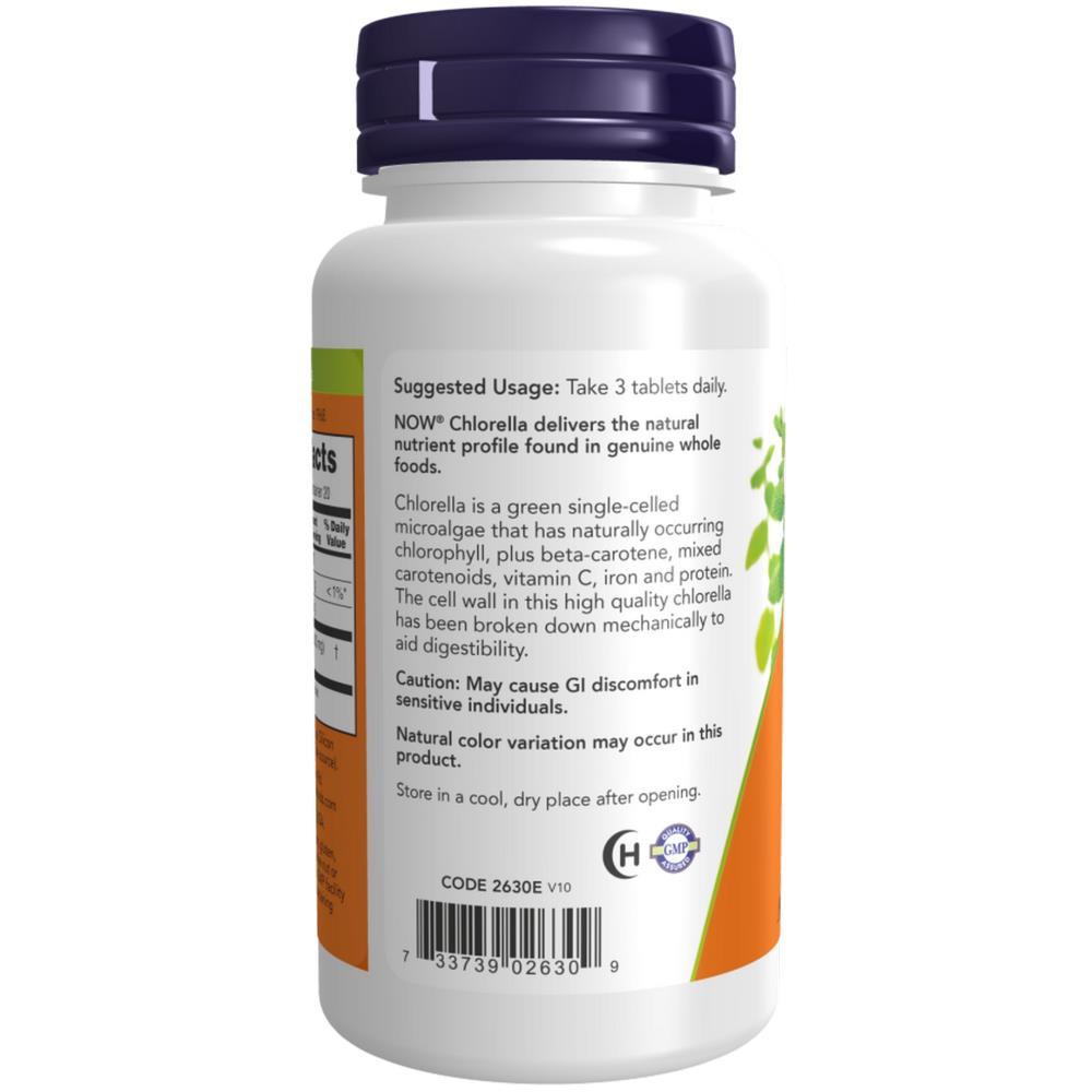 Clorela 1000mg Now Foods 60 Comprimidos