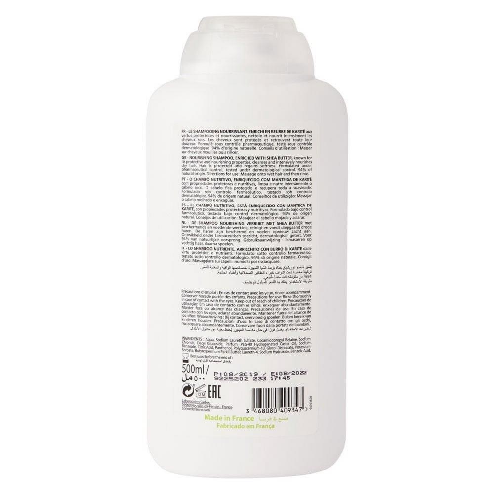Champô Nutritivo Com Manteiga de Karité Corine de Farme 500ml