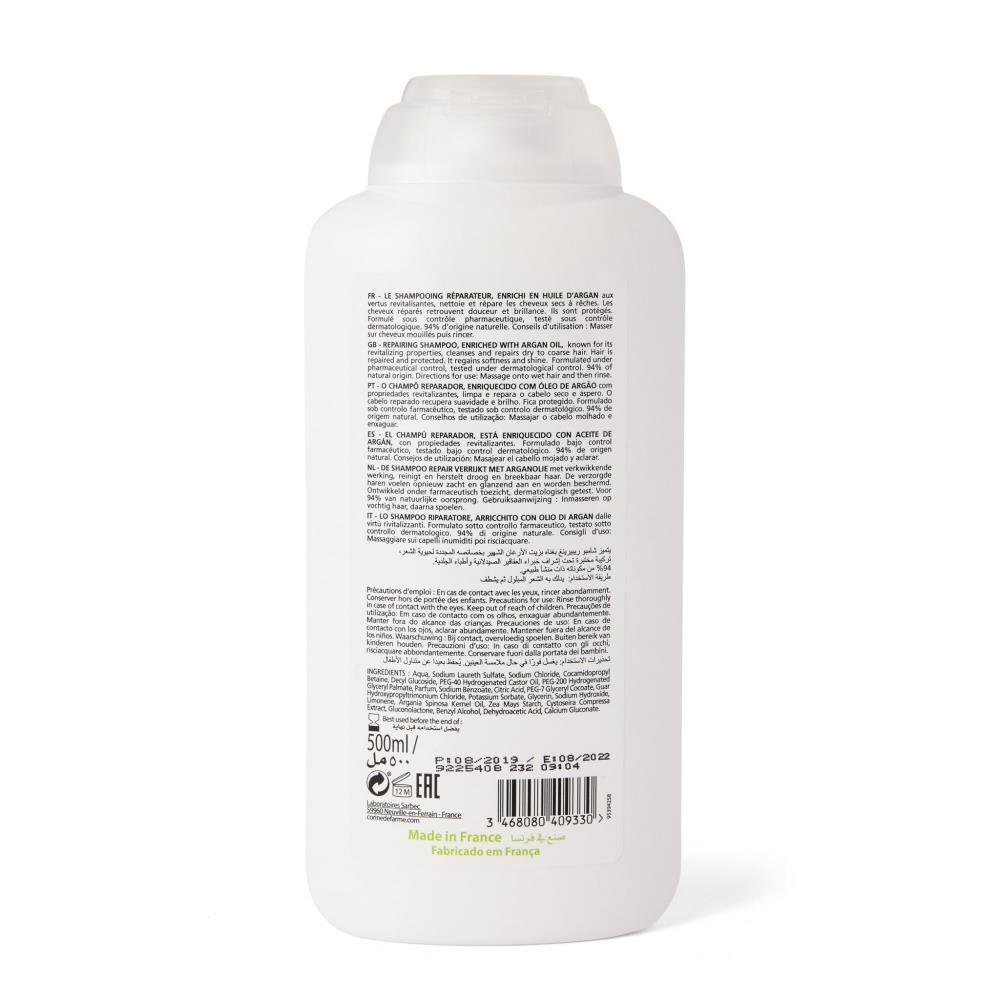 Champô Reparador Com Óleo de Argão Corine de Farme 500ml