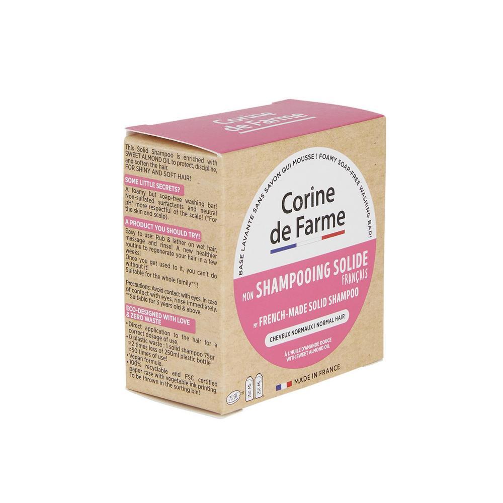 Champô Sólido Com Óleo de Amêndoas Doces Cabelos Normais Corine de Farme 75g