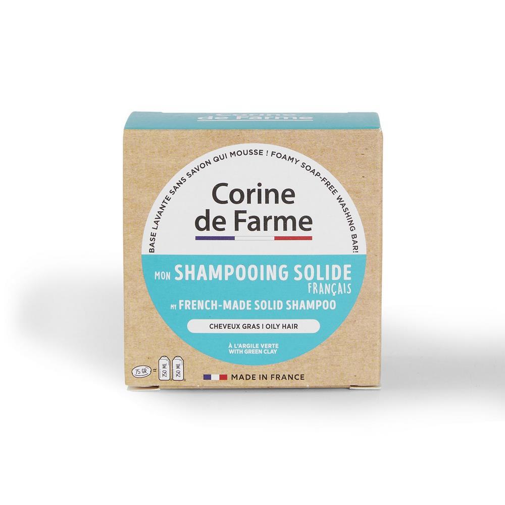 Champô Sólido Com Argila verde Cabelos Oleosos Corine de Farme 75g