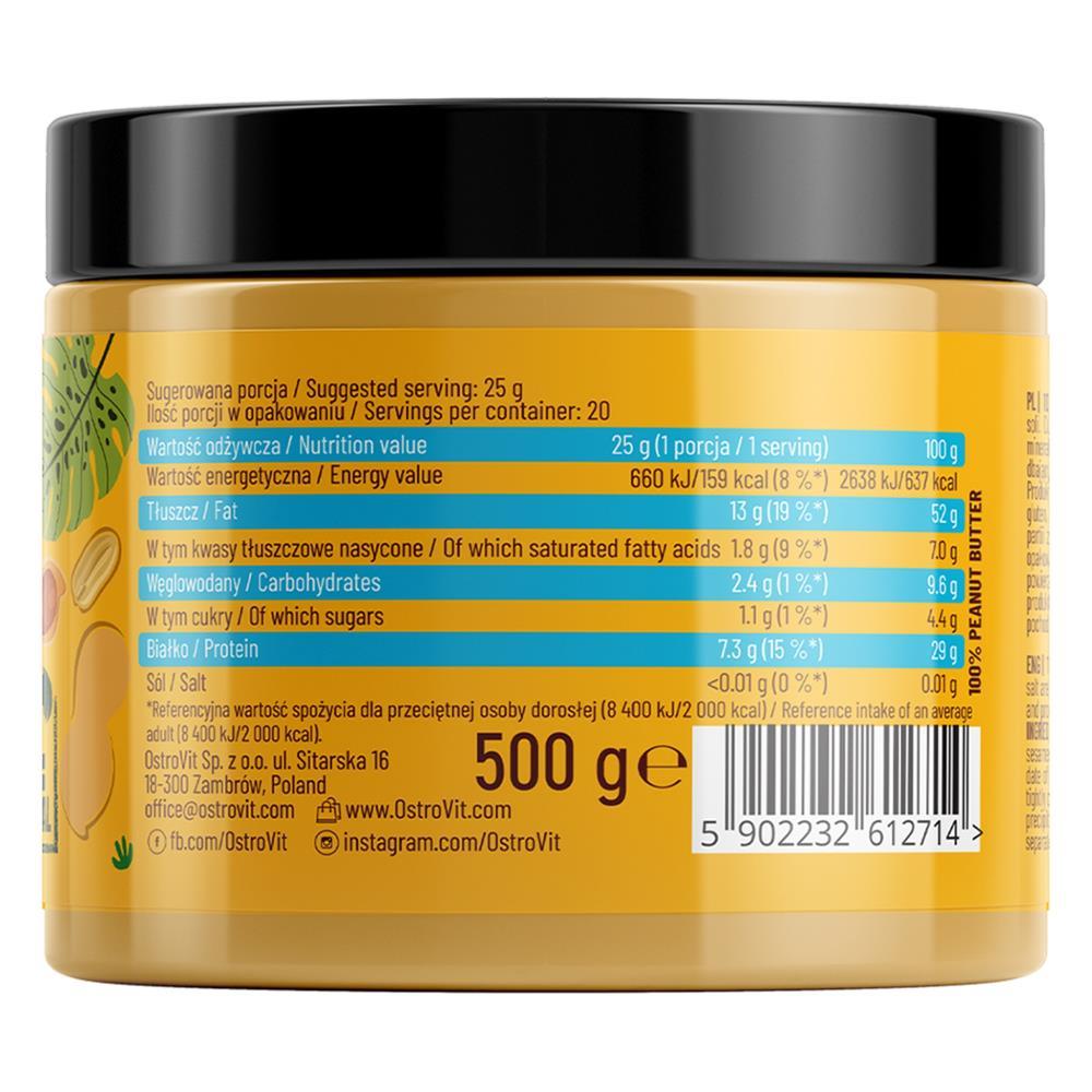 Manteiga De Amendoim Cremoso Ostrovit 500g