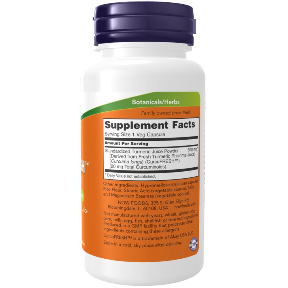 CurcuFRESH Curcumin 665mg 60 Veg Capsules