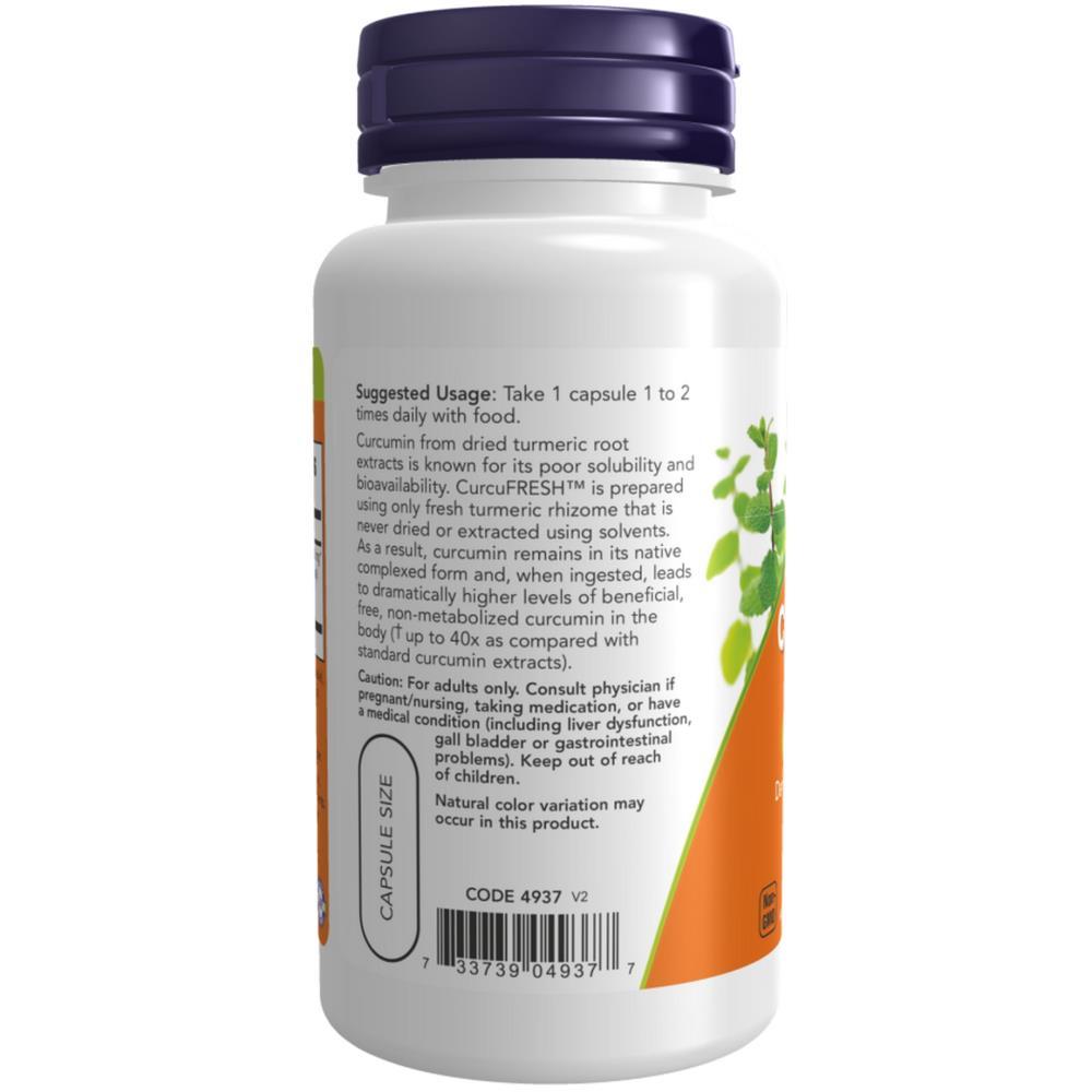 CurcuFRESH Curcumin 665mg 60 Veg Capsules