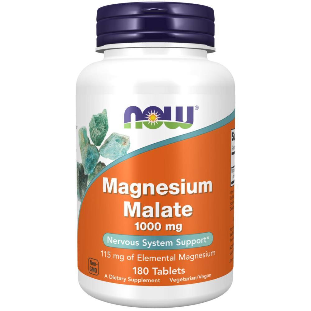 Magnesium Malate 1000 mg Now Foods 180 Comprimidos