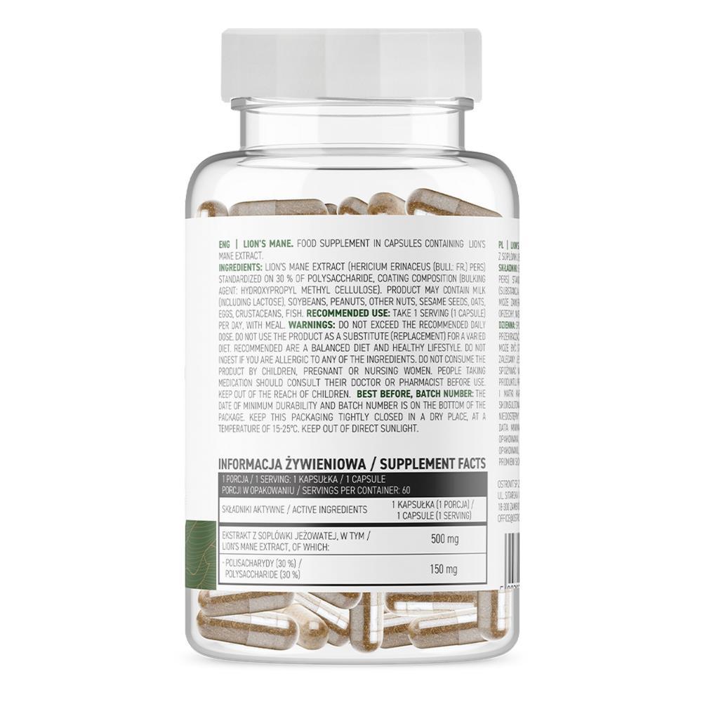 Lion''s Mane 500mg Ostrovit 60 Cápsulas