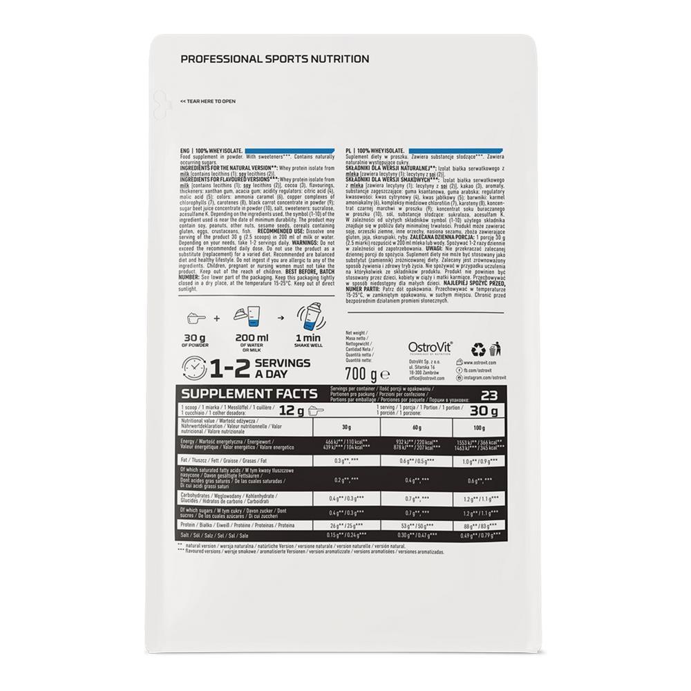 Isolated whey protein 100% Vanilla Ostrovit 700g