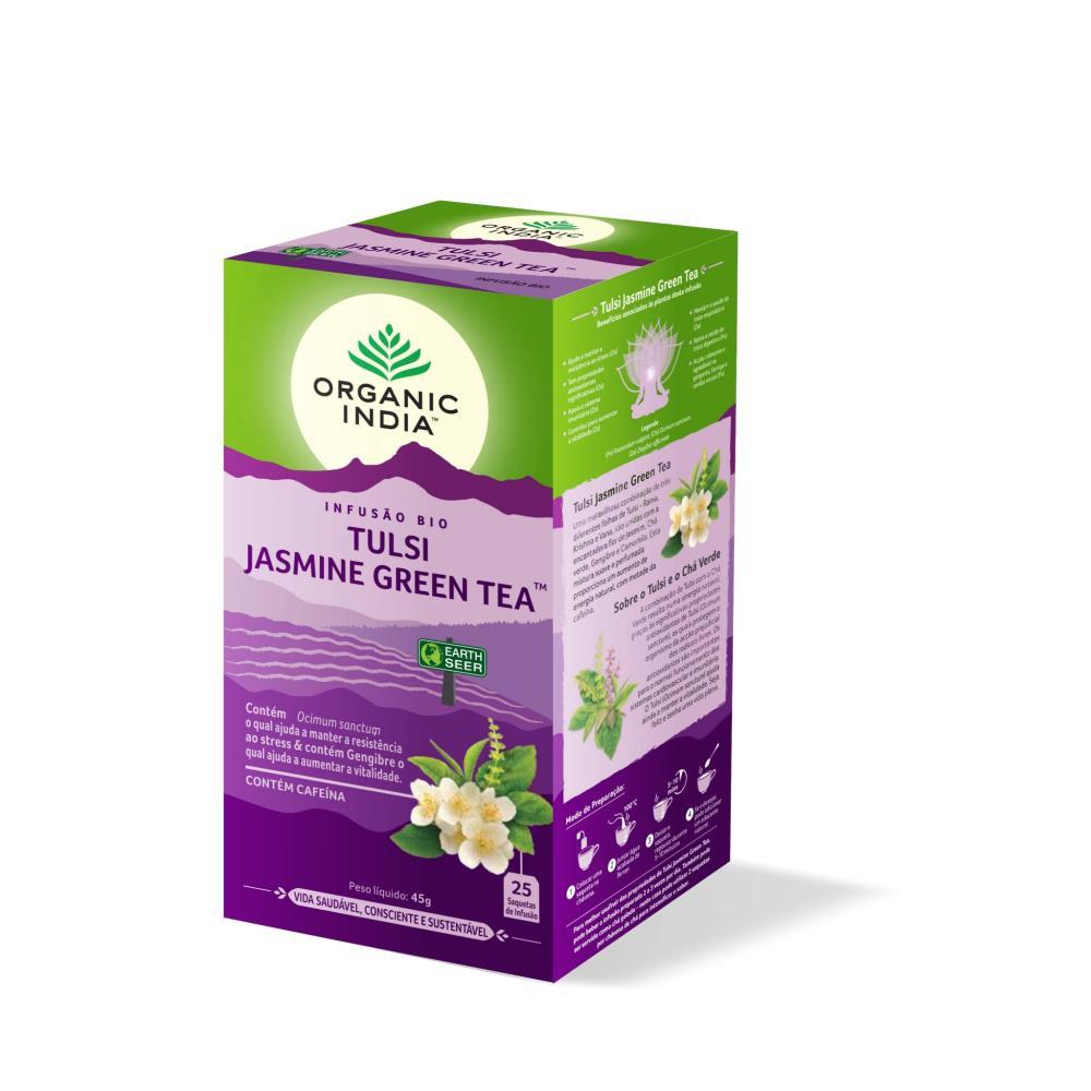 Organic India Tulsi Jasmine Green Tea 25 Saquetas