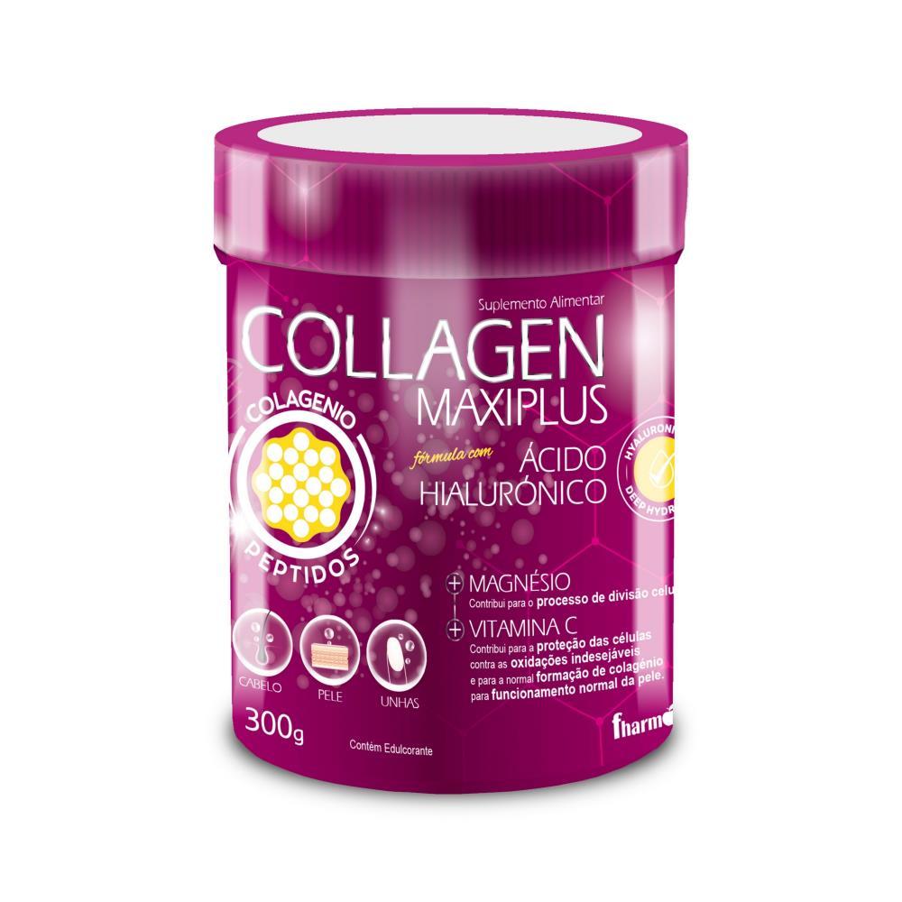 Colagénio Maxiplus Fórmula Com Ácido Hialurónico Para Pele Fharmonat 300G