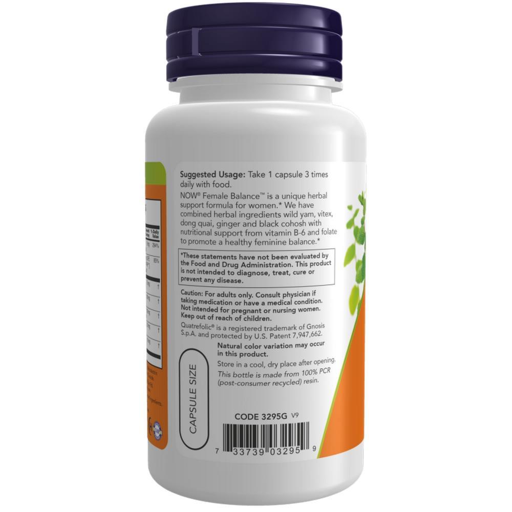 Female Balance Now Foods 90 Cápsulas