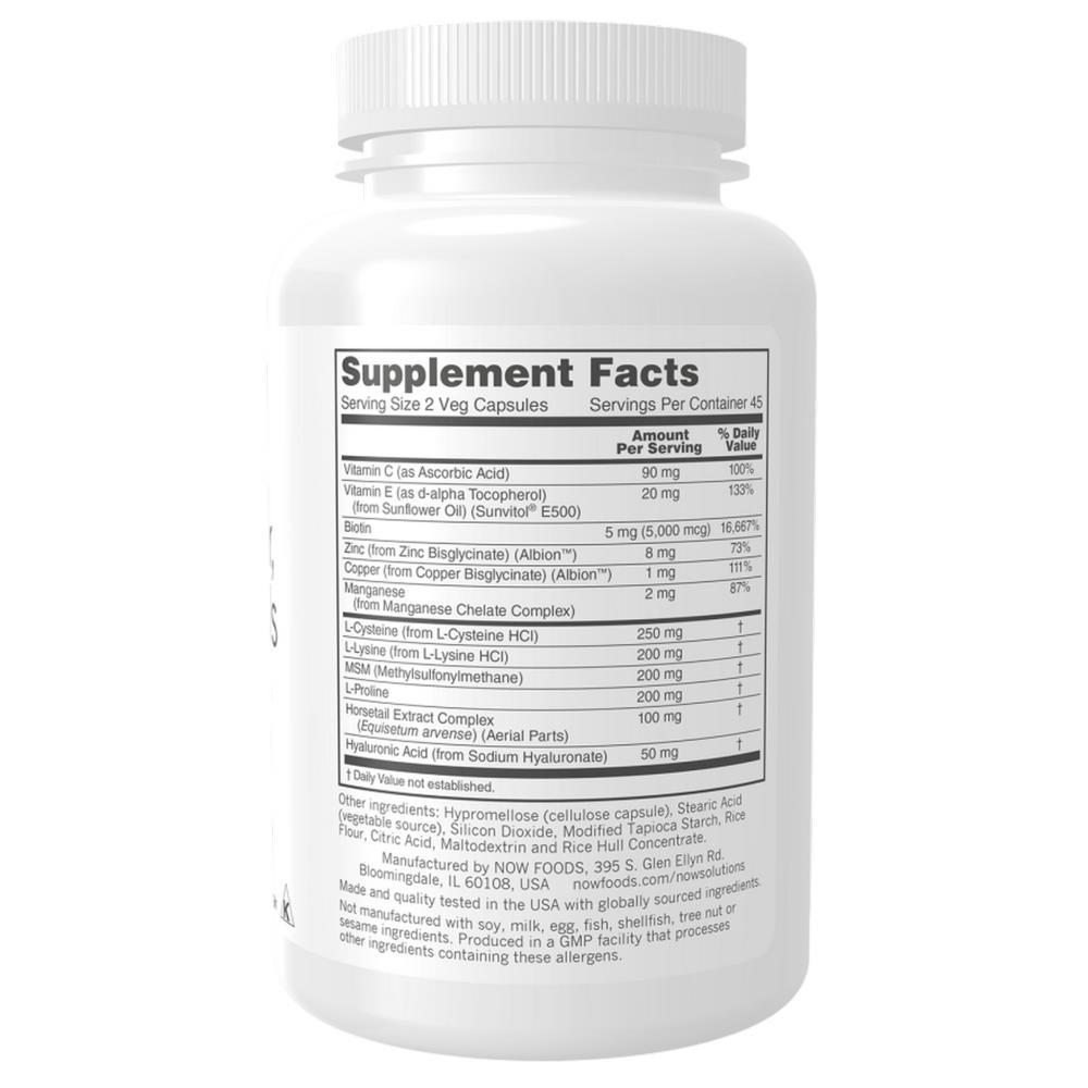 Vegan Hair, Skin & Nails Now Foods 90 Cápsulas