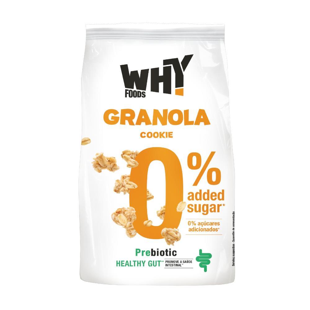 Granola Cookies 0% Açúcares Why Foods 300g