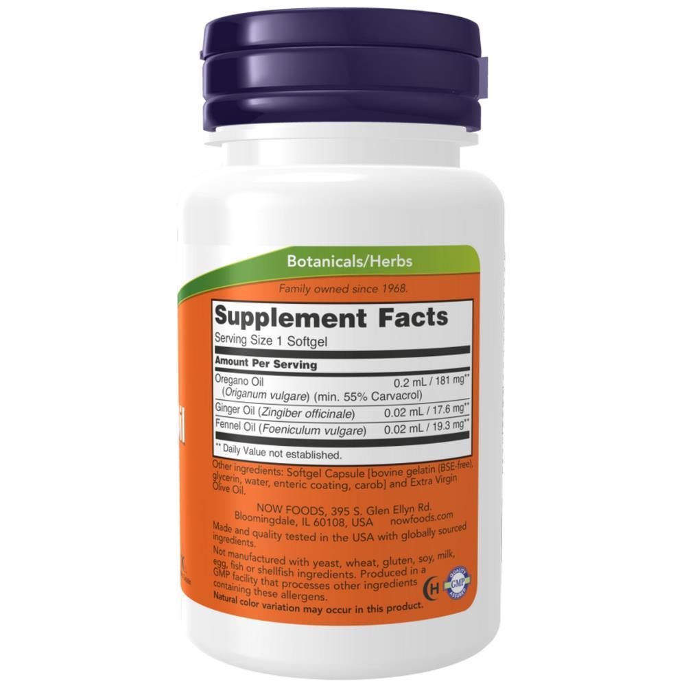 Oregano Oil Now Foods 90 Cápsulas
