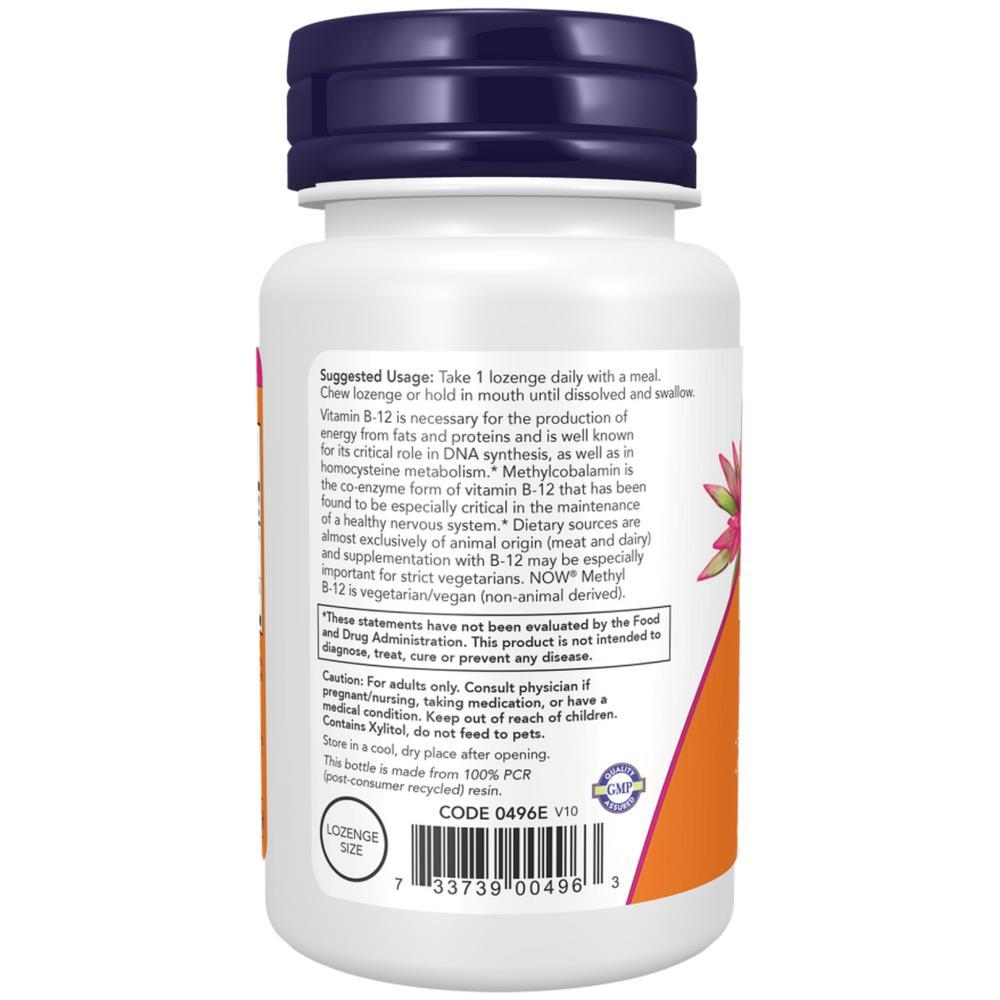 Methyl B-12 5000 mcg Now Foods 60 Comprimidos