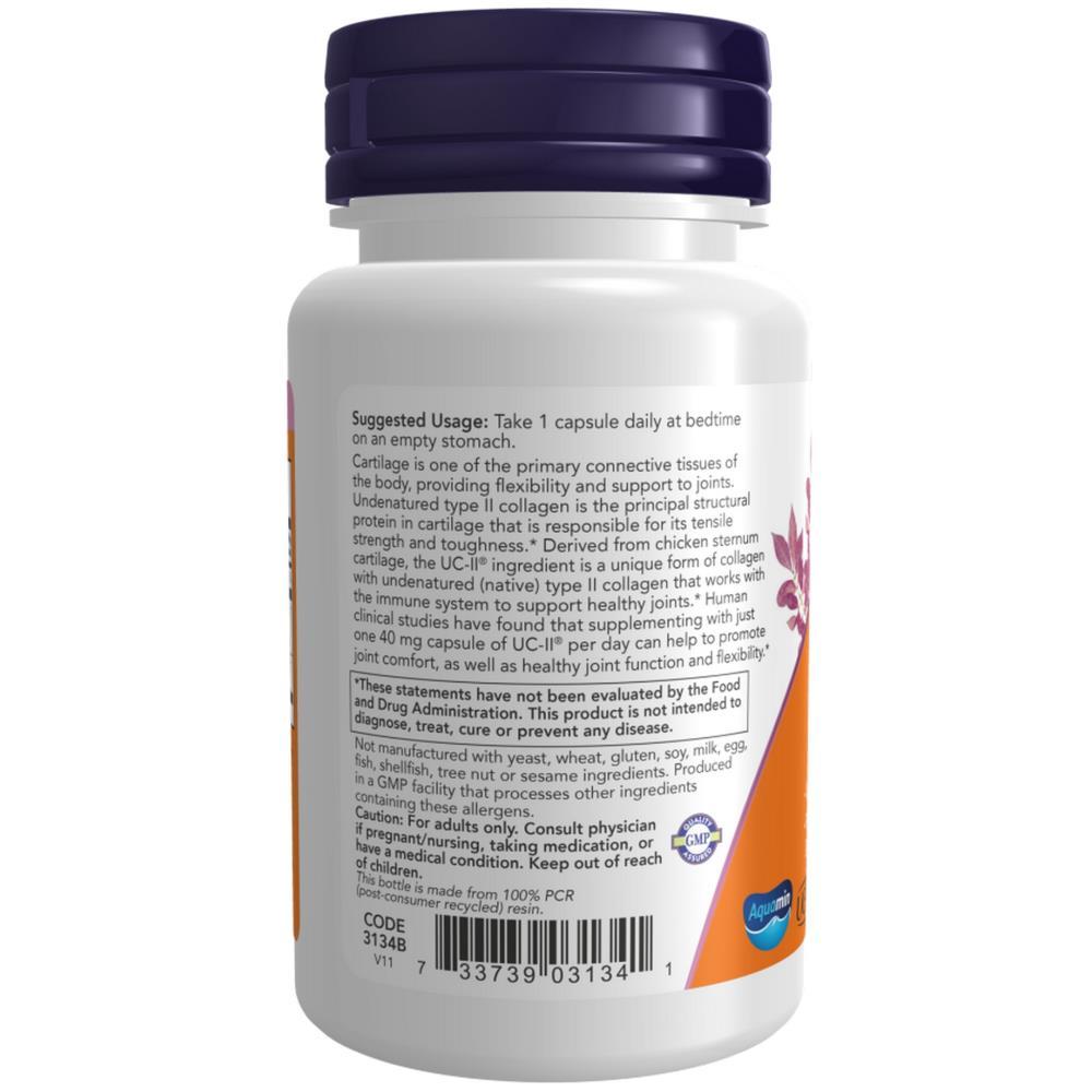 UC-II Type II Collagen Now Foods 60 Cápsulas