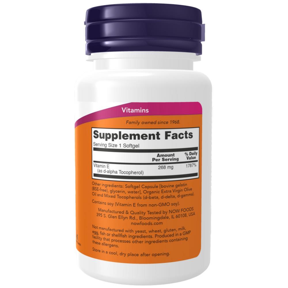 Vitamin E 400 Now Foods 50 Cápsulas