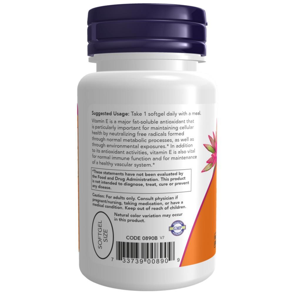 Vitamin E 400 Now Foods 50 Cápsulas