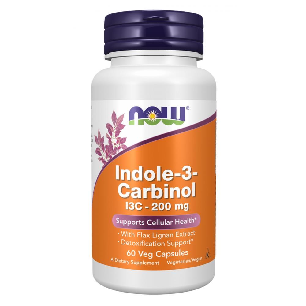 Indole-3-Carbinol I3C 200mg Now Foods 60 Cápsulas