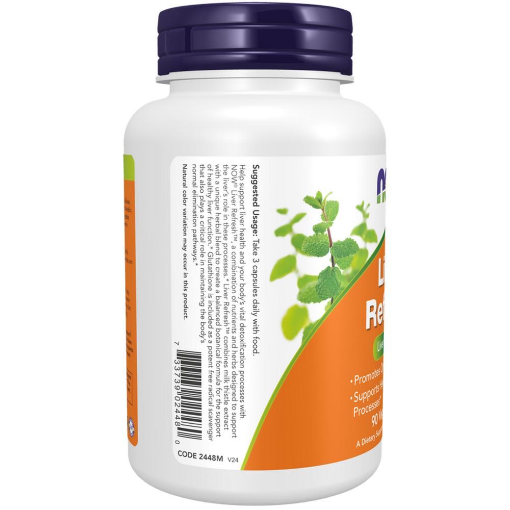 liver refresh Now Foods 90 Veg Cápsulas