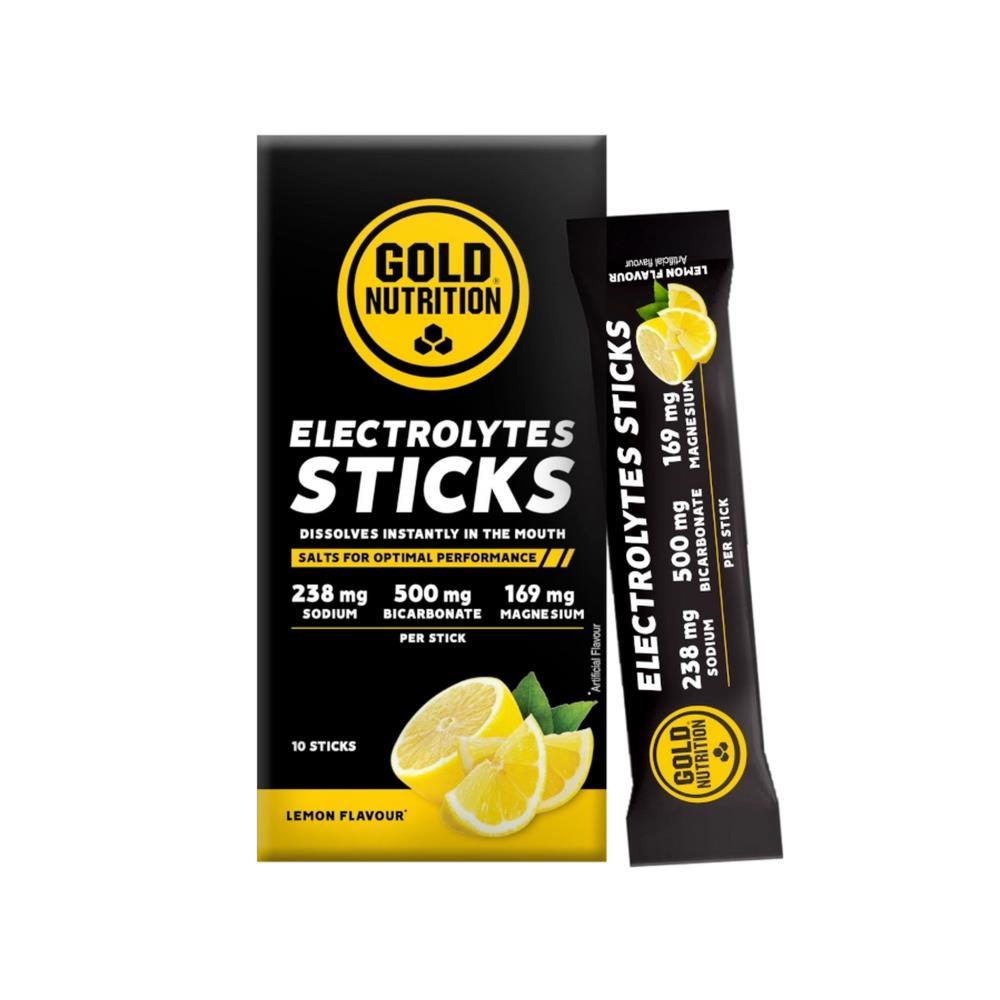 Electrolytes Limão Gold Nutrition 10 Sticks
