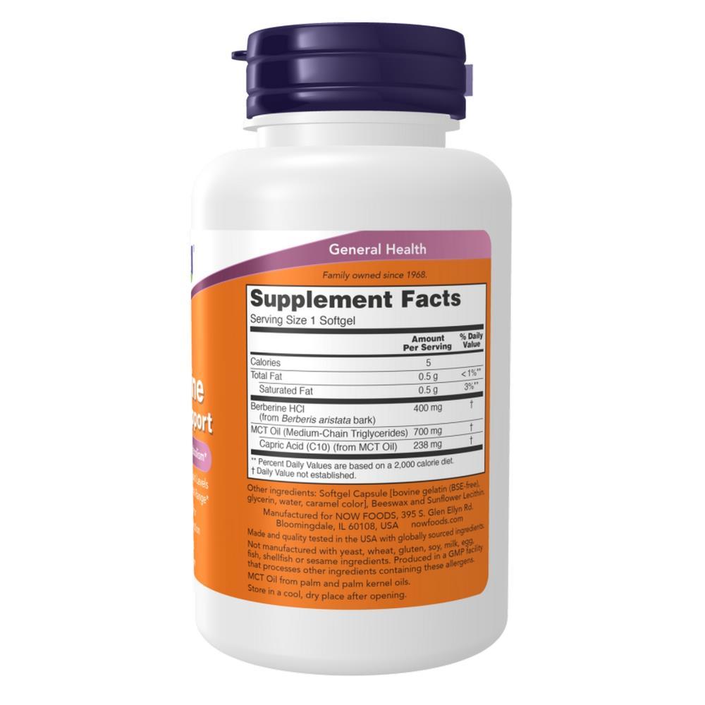 Berberine Glucose Support Now Foods 90 Cápsulas