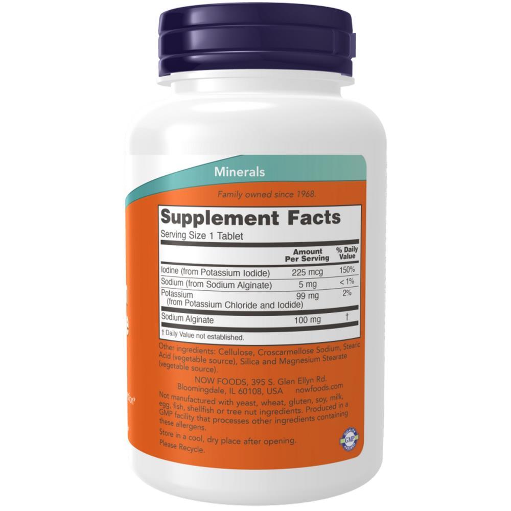 Potassium Plus Iodine Now Foods 180 Comprimidos