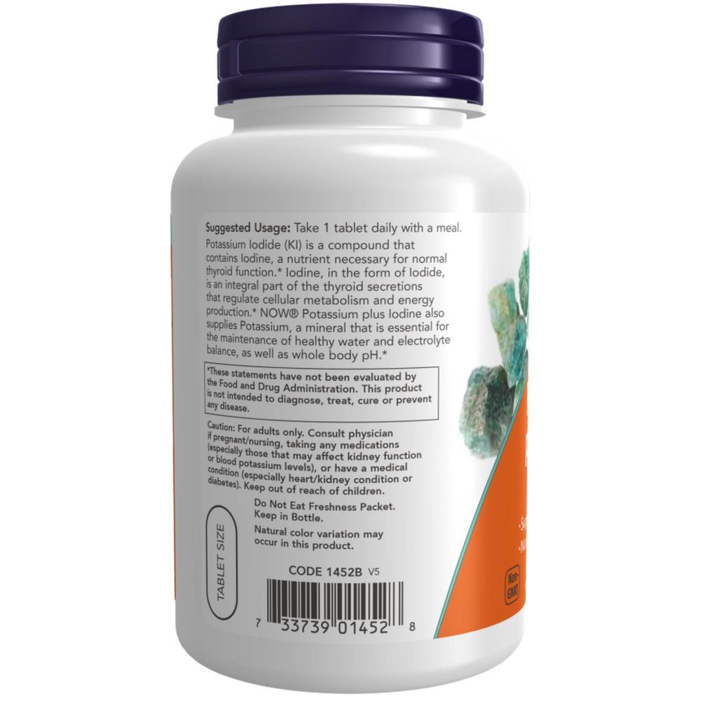 Potassium Plus Iodine Now Foods 180 Comprimidos