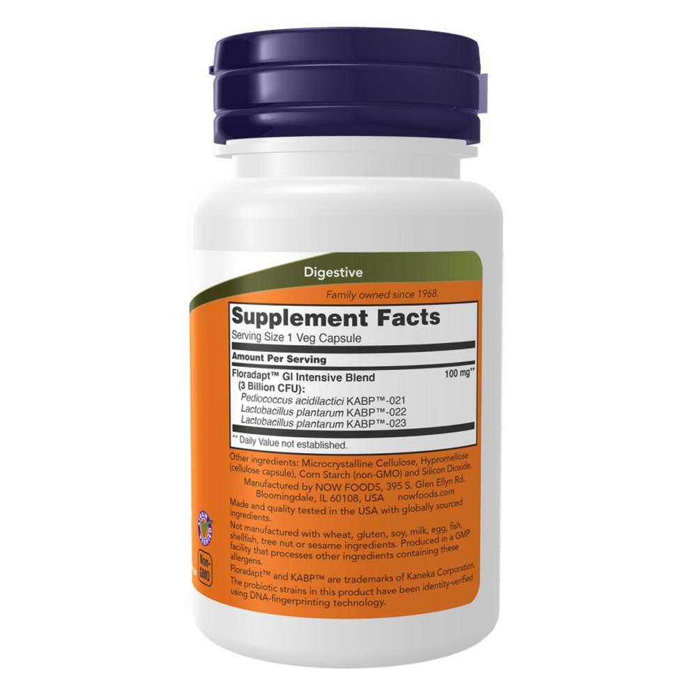 Intestinal Bacteria Support 60 Now Foods Veg Cápsulas