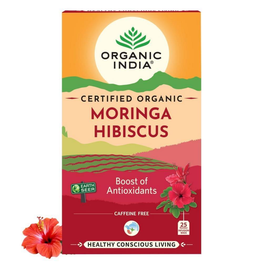 Organic India Moringa E Hibisco 25 Saquetas