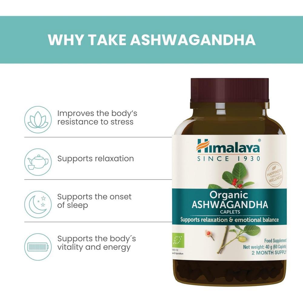 Ashwagandha Organico Himalaya 60 Cápsulas