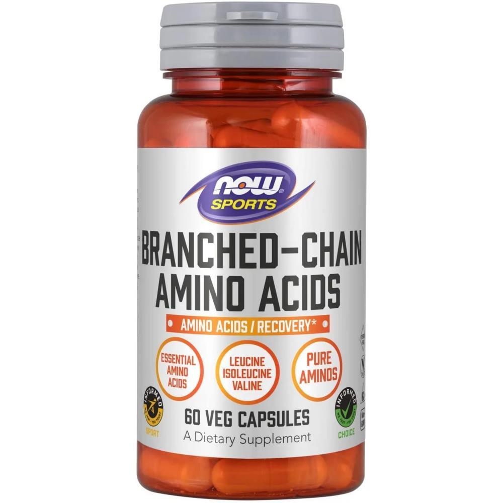 Now Desporto BCAA Vegan Branched Chain Amino Acidos 800Mg 60 Caps