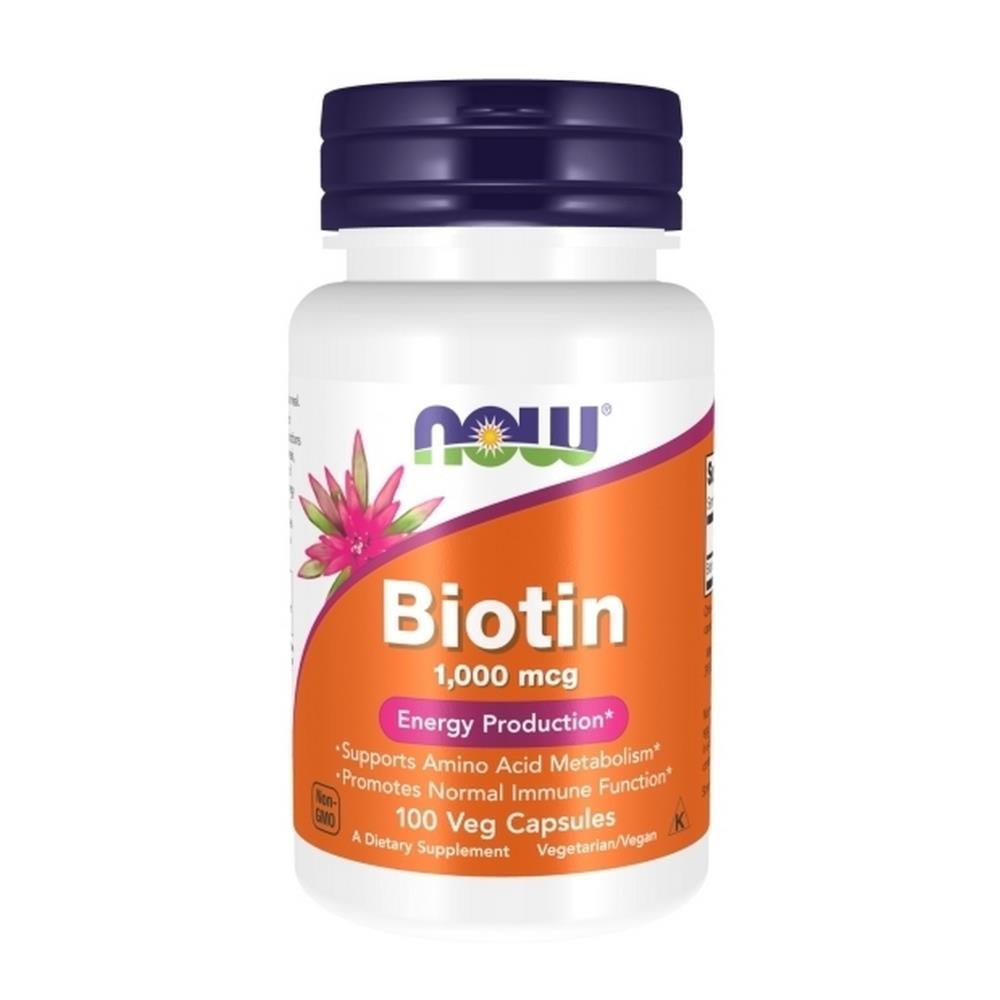 Now Biotina 1000Mcg 100 Cápsulas